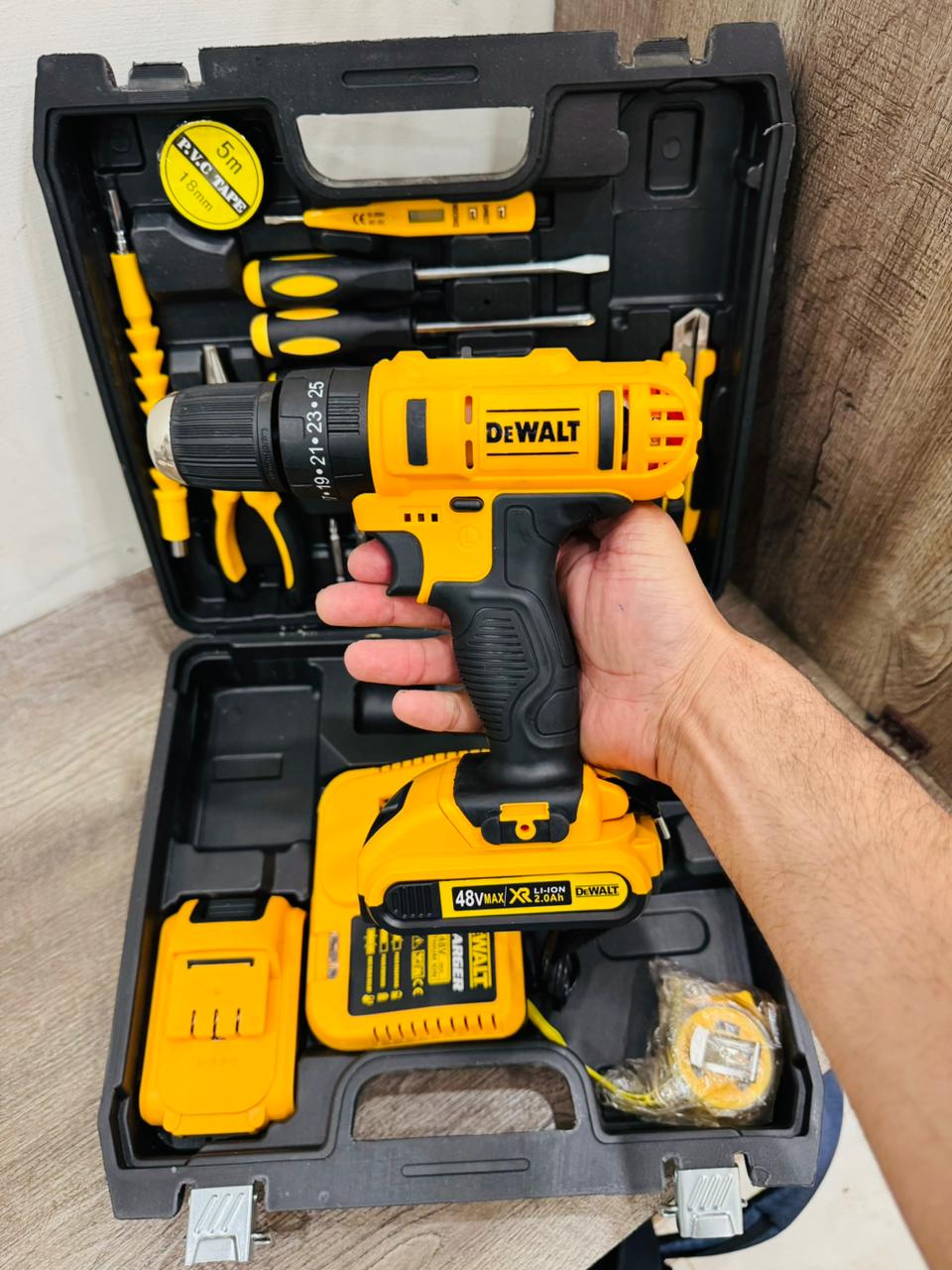 DEWALT 48V Cordless Drill Machine - Power and Precision for Every Task