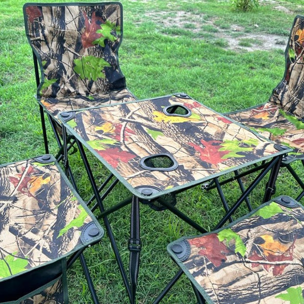 Lot Imported Folding Chair Set with Table