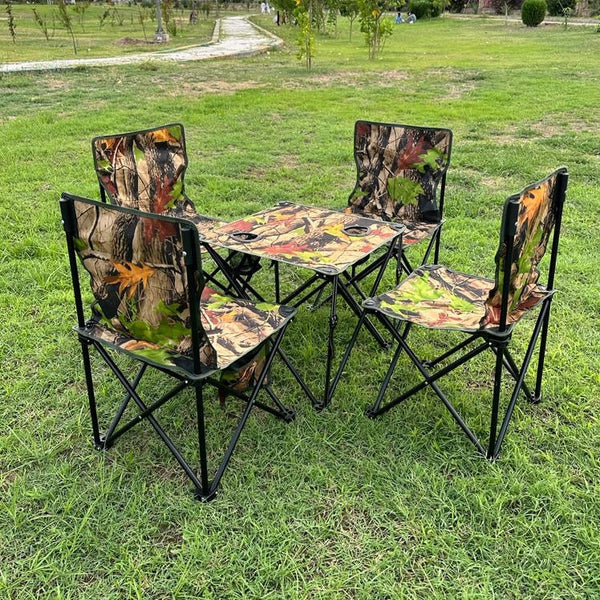 Lot Imported Folding Chair Set with Table