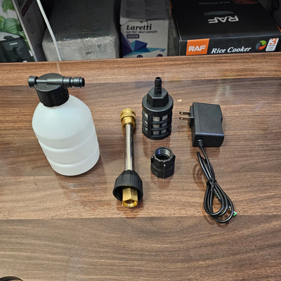 New Cordless Portable High Pressure Electric Car Washer Gun With 21v 2 Rechargeable Battery