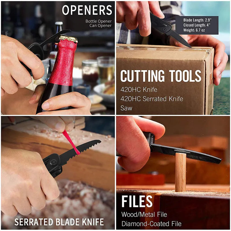 Multi-Tool Pocket Knife Folding Pliers