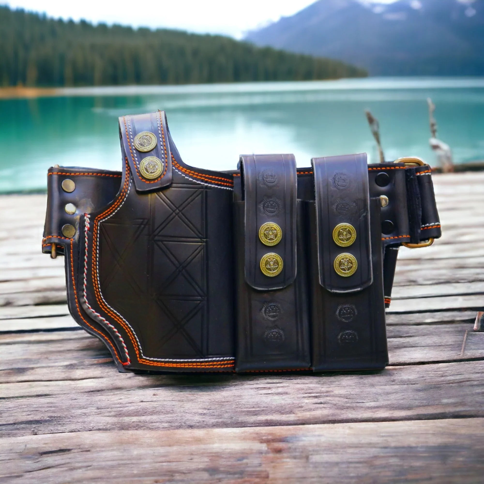GENUINE LEATHER BELT HOLSTER