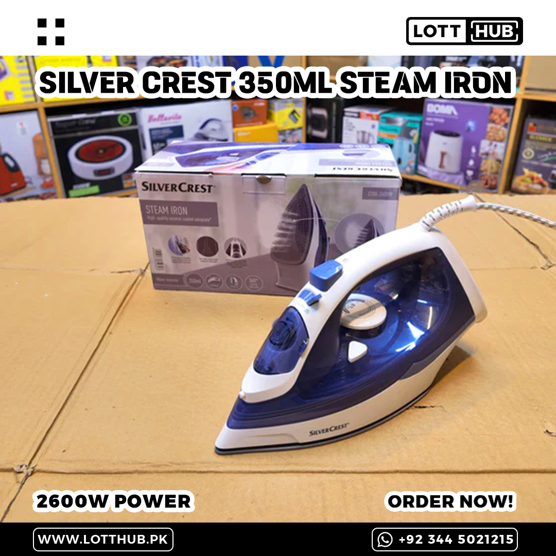 German Lot Imported Silver Crest Steam Iron SC-233