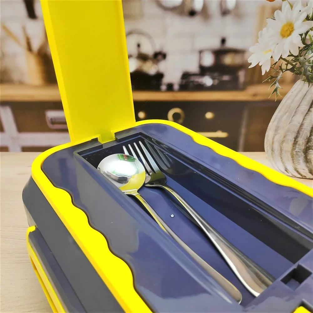 Portable Electric Heating Lunch box Food Heater warmer for Office Car School withStainless Steel Container 1.5L