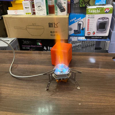 Camping Folding Stove with 1 Gas Bottle