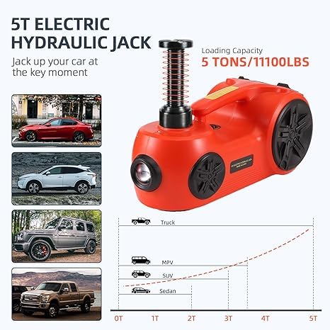 Imported 12V 3-in-1 Car Jack, Compressor & Electric Wrench Set