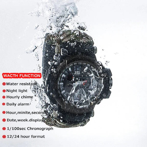 Lot Imported 6-in-1 Multifunctional Paracord Watch